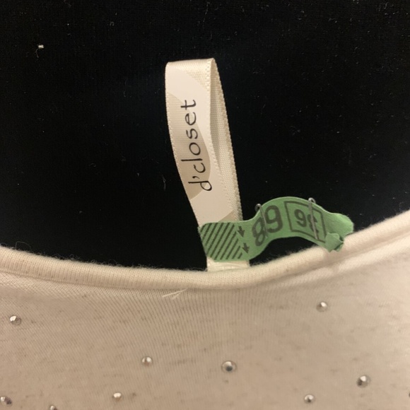 Vintage d'Closet Women's XS Spaghetti Strap Cotton Slip Sparkle Top Dress - Picture 9 of 11